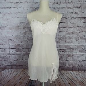 Linea Donatella Light Pink Beaded Lace Chemise